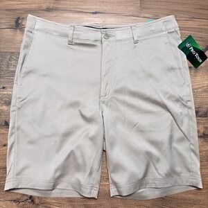 NEW Pro Tour Stretch Active Flex Shorts Men's 34 Khaki Golf Stretch Country Club